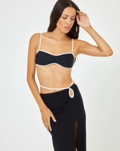 Best Monae Skirt - Black-Cream Cover-ups|Bottoms