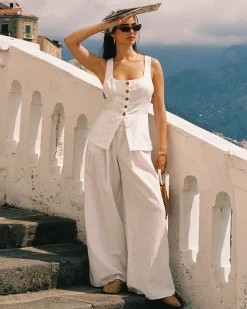 Sale Palma Pant - White Sets
