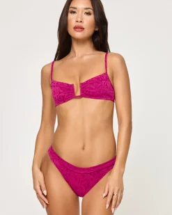 Sale Peyton Bikini Top - Berry Bralette|Bikini Tops