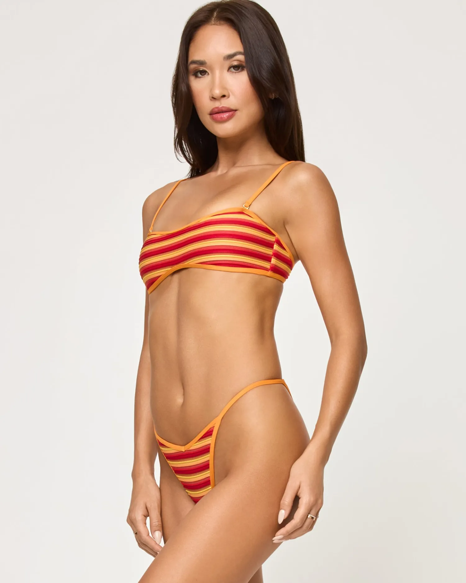 New Pixie Bikini Bottom - Sunset Stripe Bitsy|Bikini Bottoms