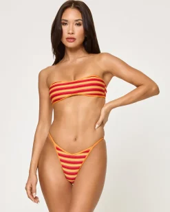 New Pixie Bikini Bottom - Sunset Stripe Bitsy|Bikini Bottoms