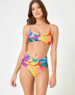 Hot Printed High Tide Bikini Top - Copacabana Bikini Tops