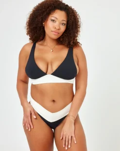 Fashion Quinn Bikini Bottom - Black-Cream Classic|Bikini Bottoms