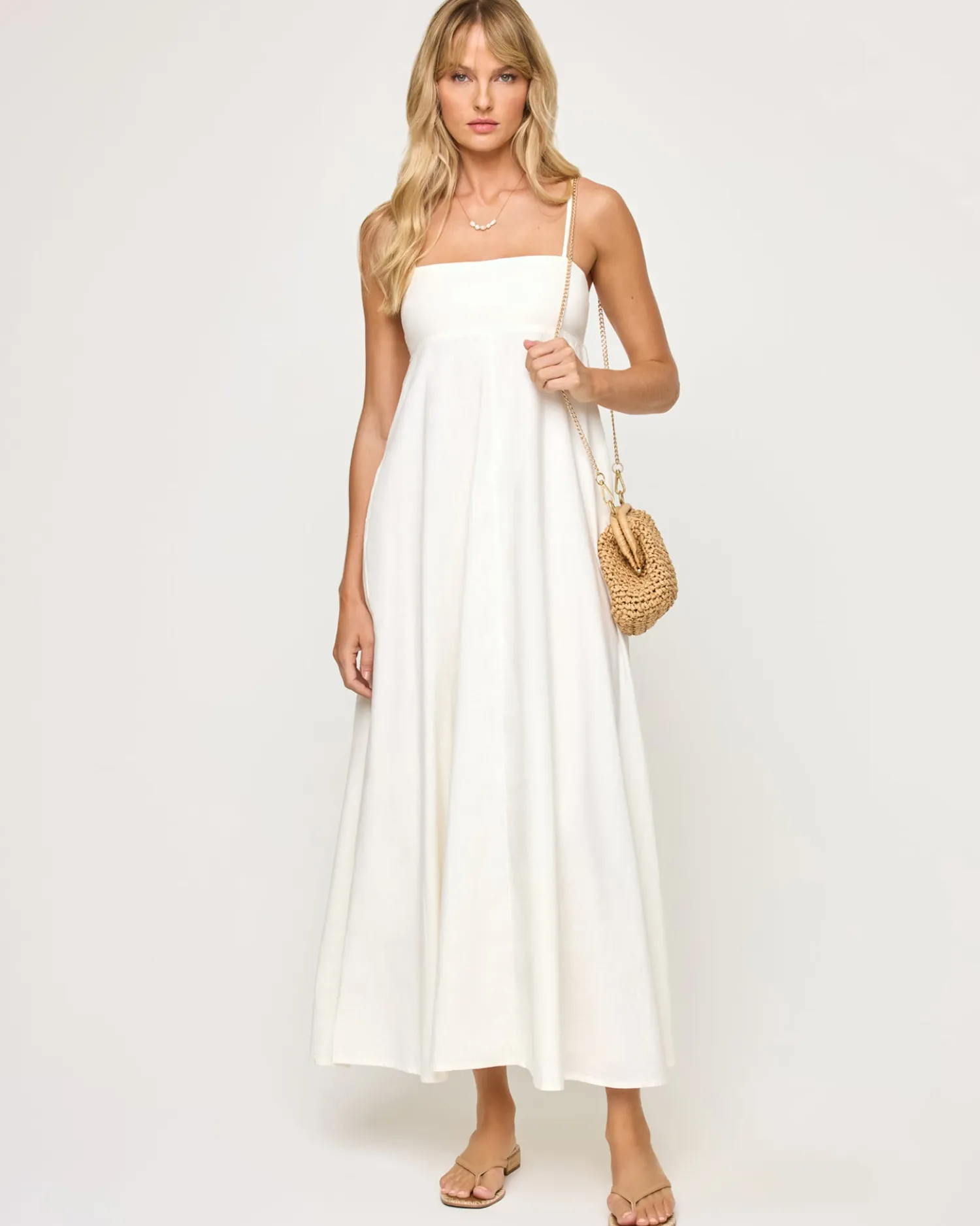 Clearance Raveena Dress - Cream Dresses