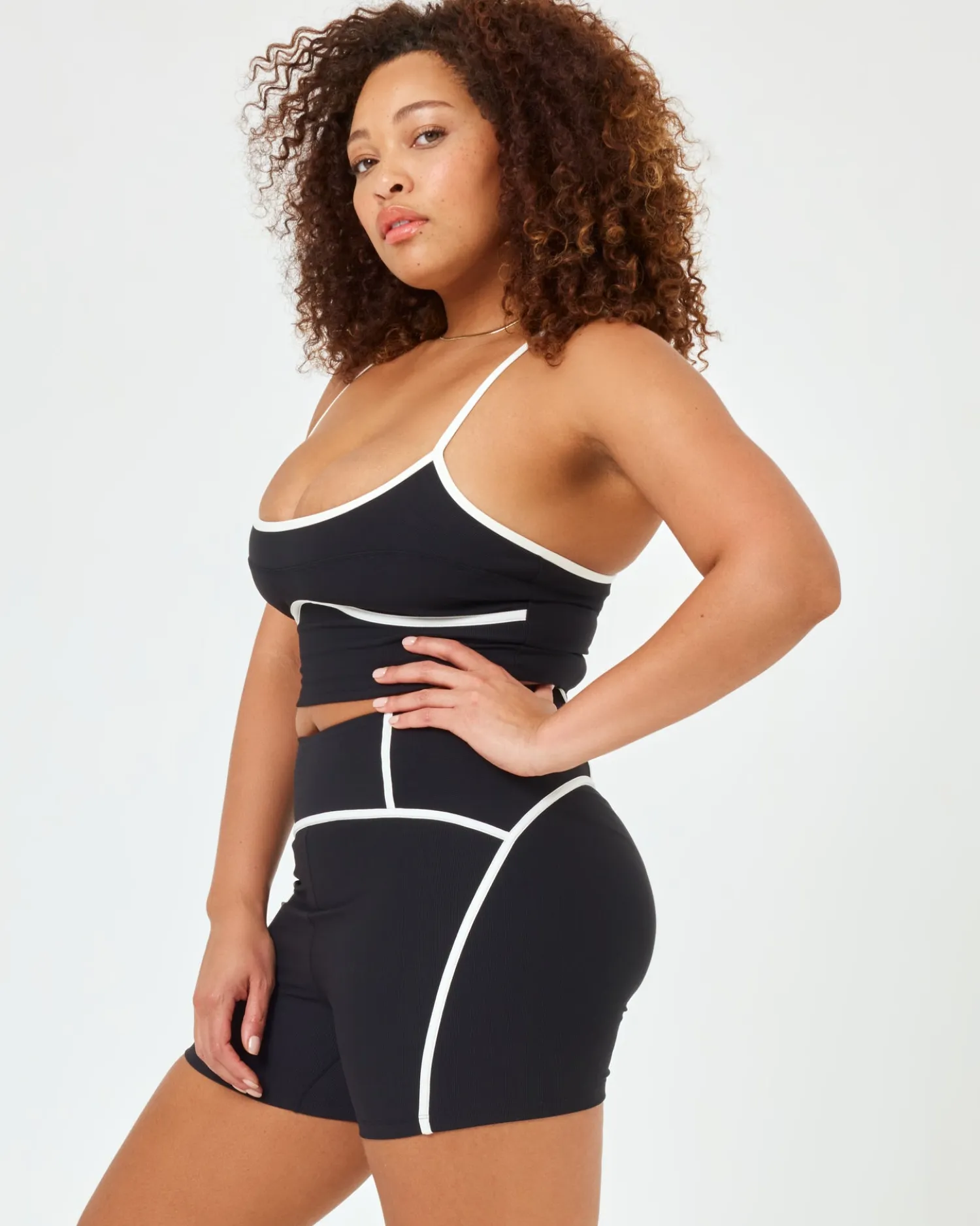 Best Revel Short - Black-Cream Bottoms