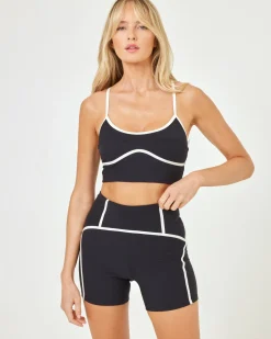 Online Revel Top - Black-Cream Tops & Bras