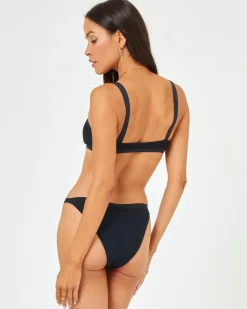 Hot Ribbed Winona Bikini Bottom - Black Classic|Bikini Bottoms