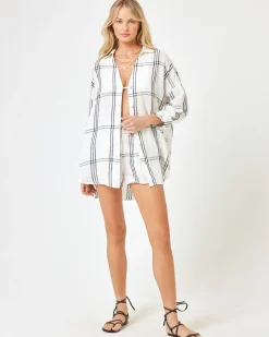 Sale Rio Short - Late Mornings Plaid Sets|Cover-ups