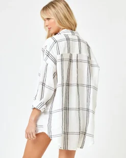 Clearance Rio Tunic - Late Mornings Plaid Sets|Cover-ups