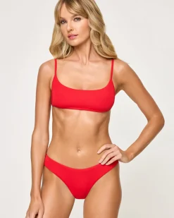 Online Rocky Bikini Bottom - Ribbed Flame Classic