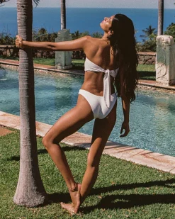 Fashion Rocky Bikini Bottom - White Classic|Bikini Bottoms