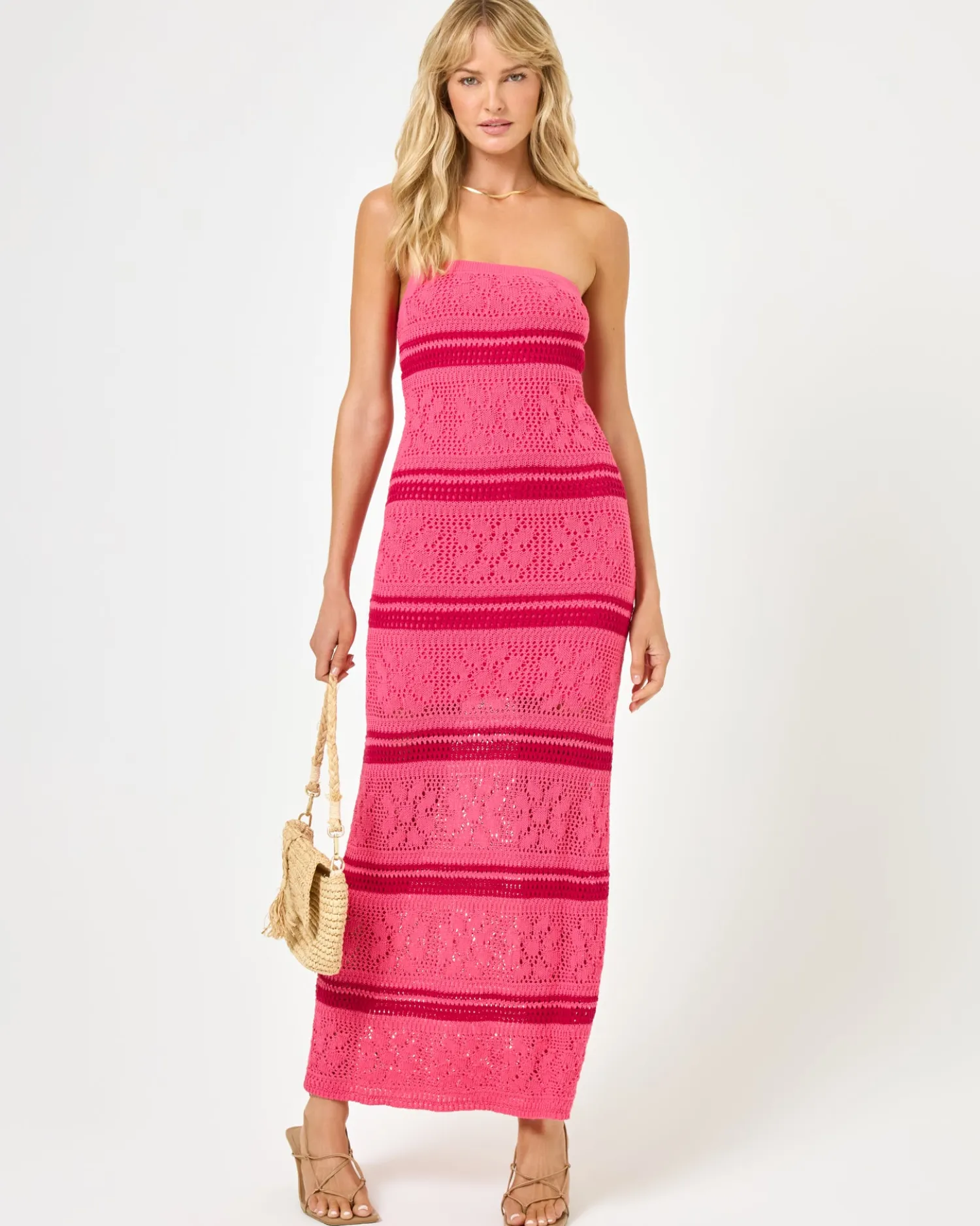 Hot Rosalia Dress - Cali Blooms Stripe Dresses