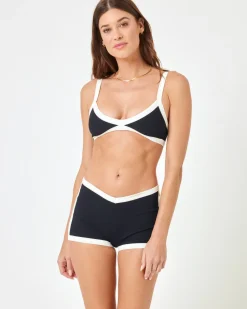 New Sailor Bikini Bottom - Black-Cream Full|Bikini Bottoms