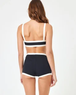 New Sailor Bikini Bottom - Black-Cream Full|Bikini Bottoms