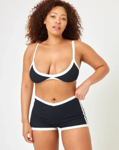New Sailor Bikini Bottom - Black-Cream Full|Bikini Bottoms