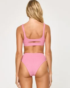 Clearance Savannah Bikini Bottom - Fleur High Waist|Classic