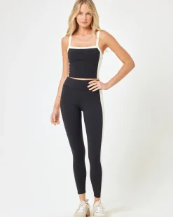 Clearance Sidelines Top - Black-Cream Tops & Bras