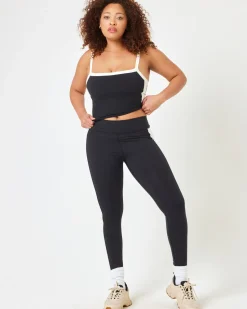 Clearance Sidelines Top - Black-Cream Tops & Bras
