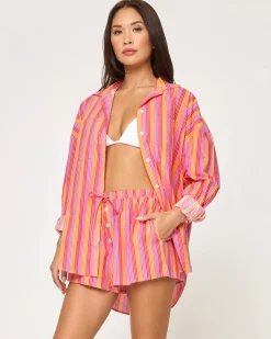 Clearance Skipper Short - Bondi Babe Stripe Sets|Cover-ups