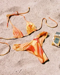 Discount Sofia Bikini Top - Native Poppies Triangle