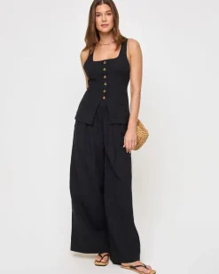 Online Sofie Vest - Black Sets|Tops
