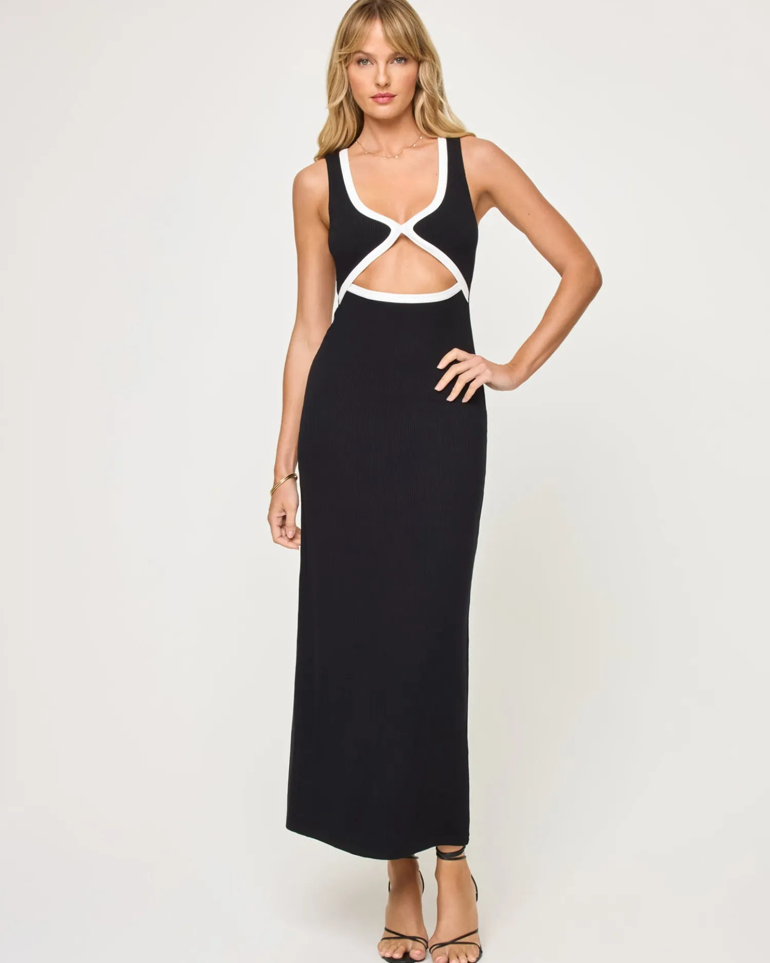 Best Steph Dress - Black-Cream Dresses