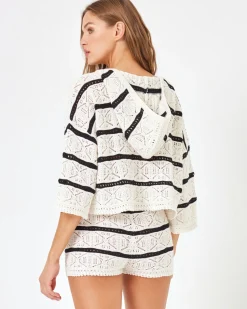Online Striped Diamond Eyes Short - Starcrossed Stripe Bottoms
