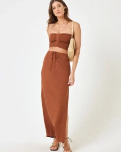 Online Summer Feels Tube Top - Coffee Sets|Tops