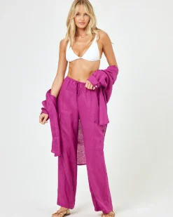 Clearance Sundown Cargo Pant - Berry Sets|Cover-ups
