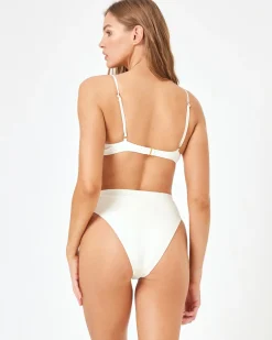 Outlet Sunrise Shell Bikini Top - Cream Underwire|Bikini Tops