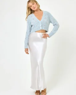 Online Sweet As Honey Skirt - Silver Bottoms
