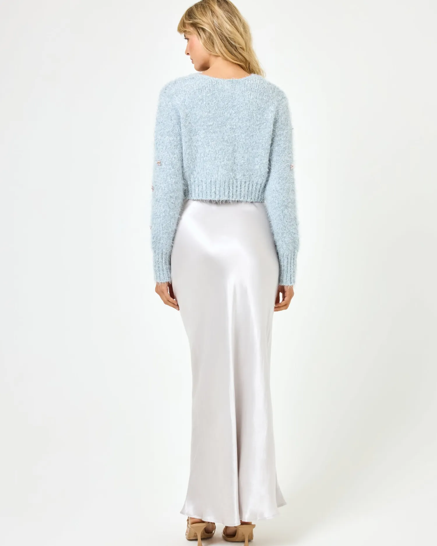 Online Sweet As Honey Skirt - Silver Bottoms