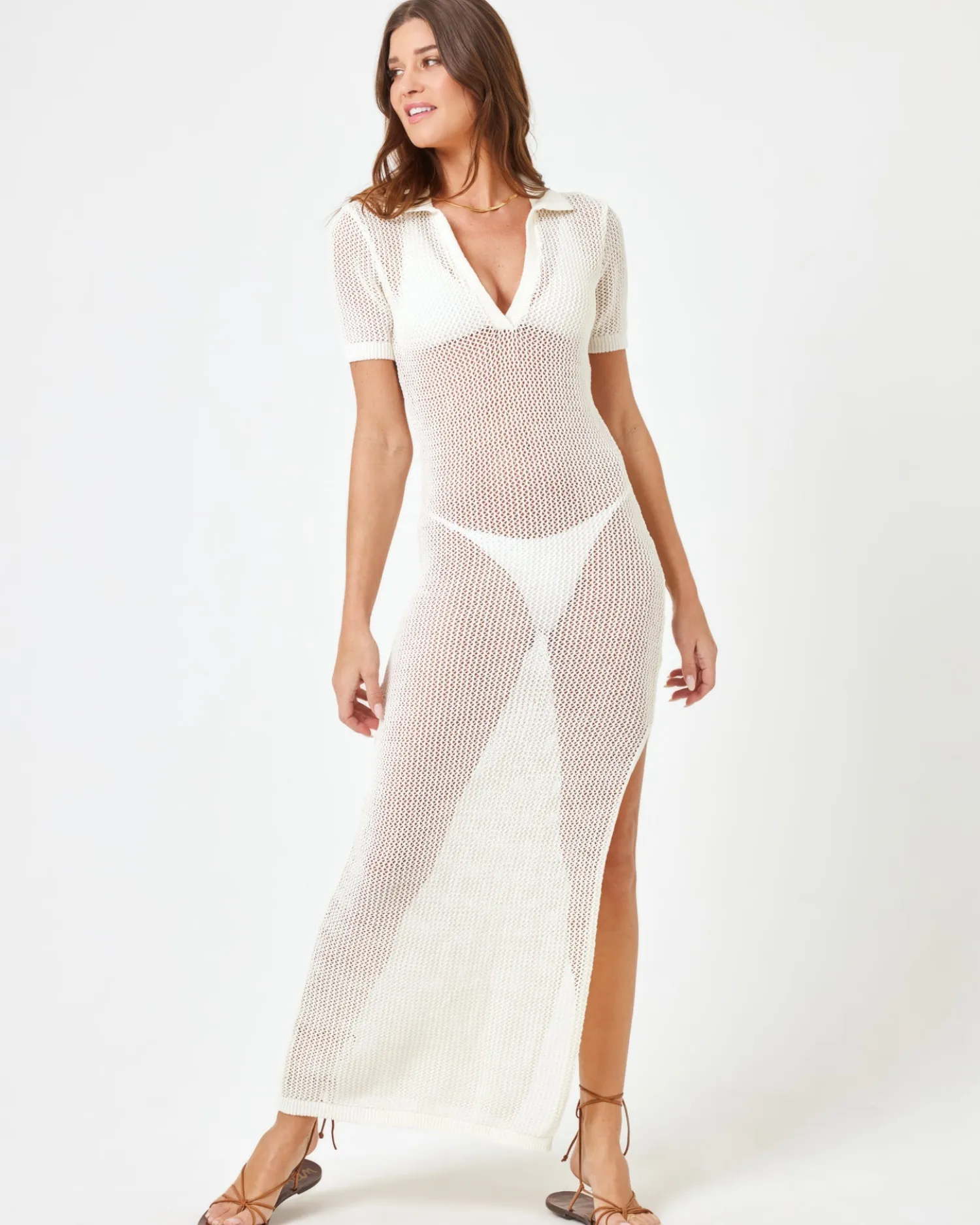 Clearance Sydney Cover-Up - Cream Cover-ups