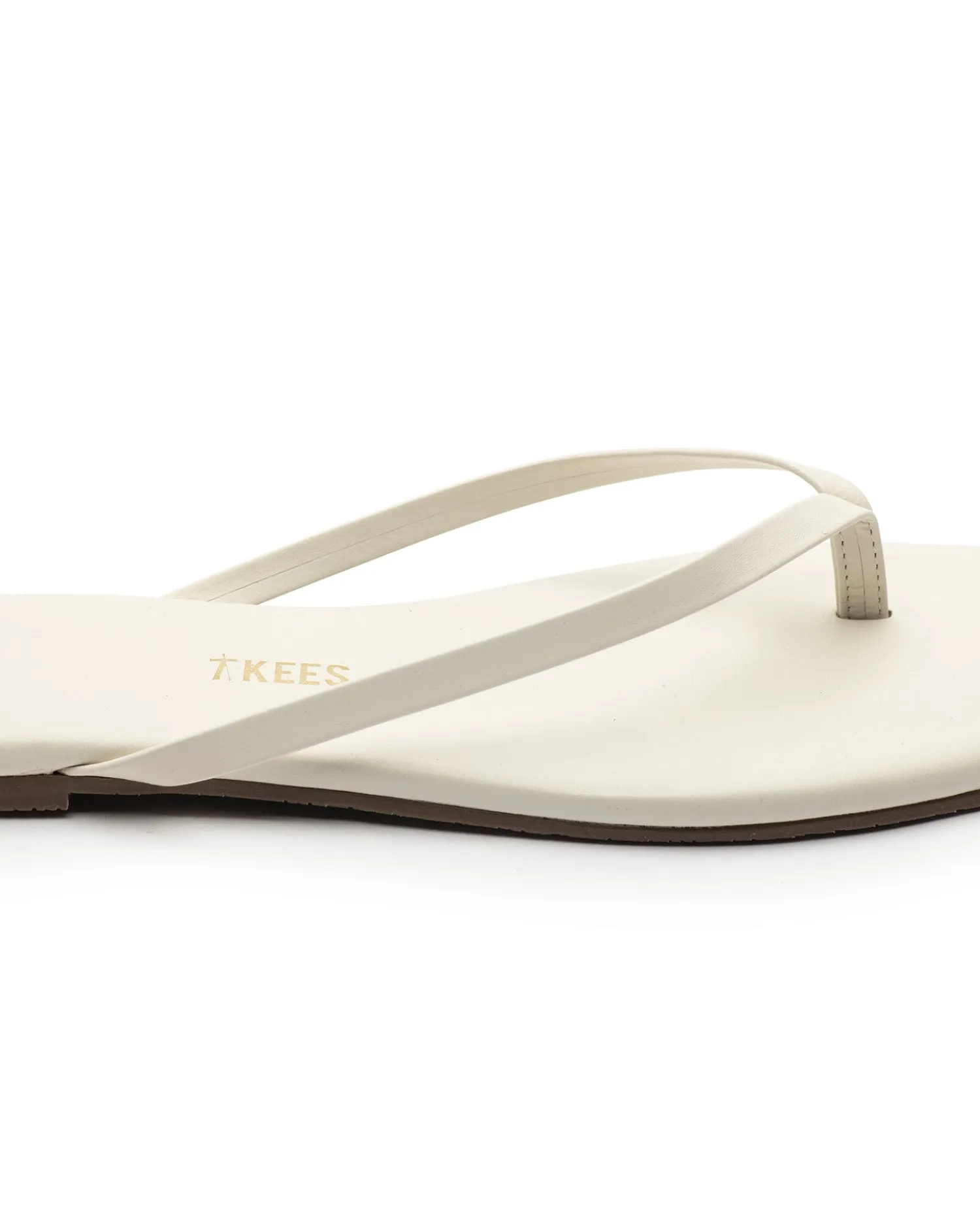 Online TKEES Square Toe Lily Sandals - Cream Sandals