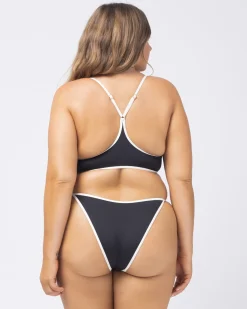 Clearance Tommy Bikini Bottom - Black Cream Bitsy|Bikini Bottoms