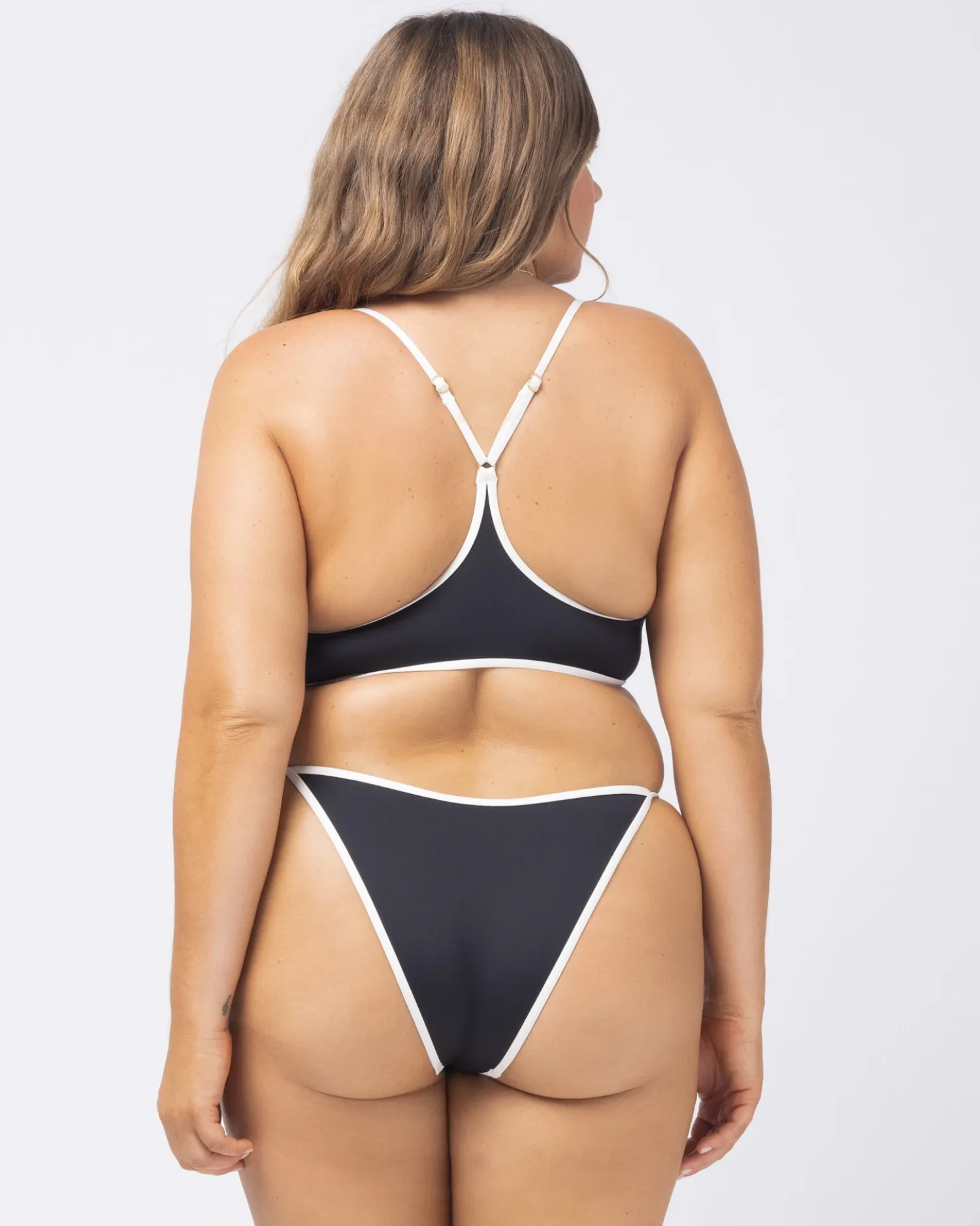 Clearance Tommy Bikini Bottom - Black Cream Bitsy|Bikini Bottoms