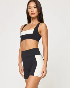 Fashion Uppercut Short - Black-Cream Bottoms
