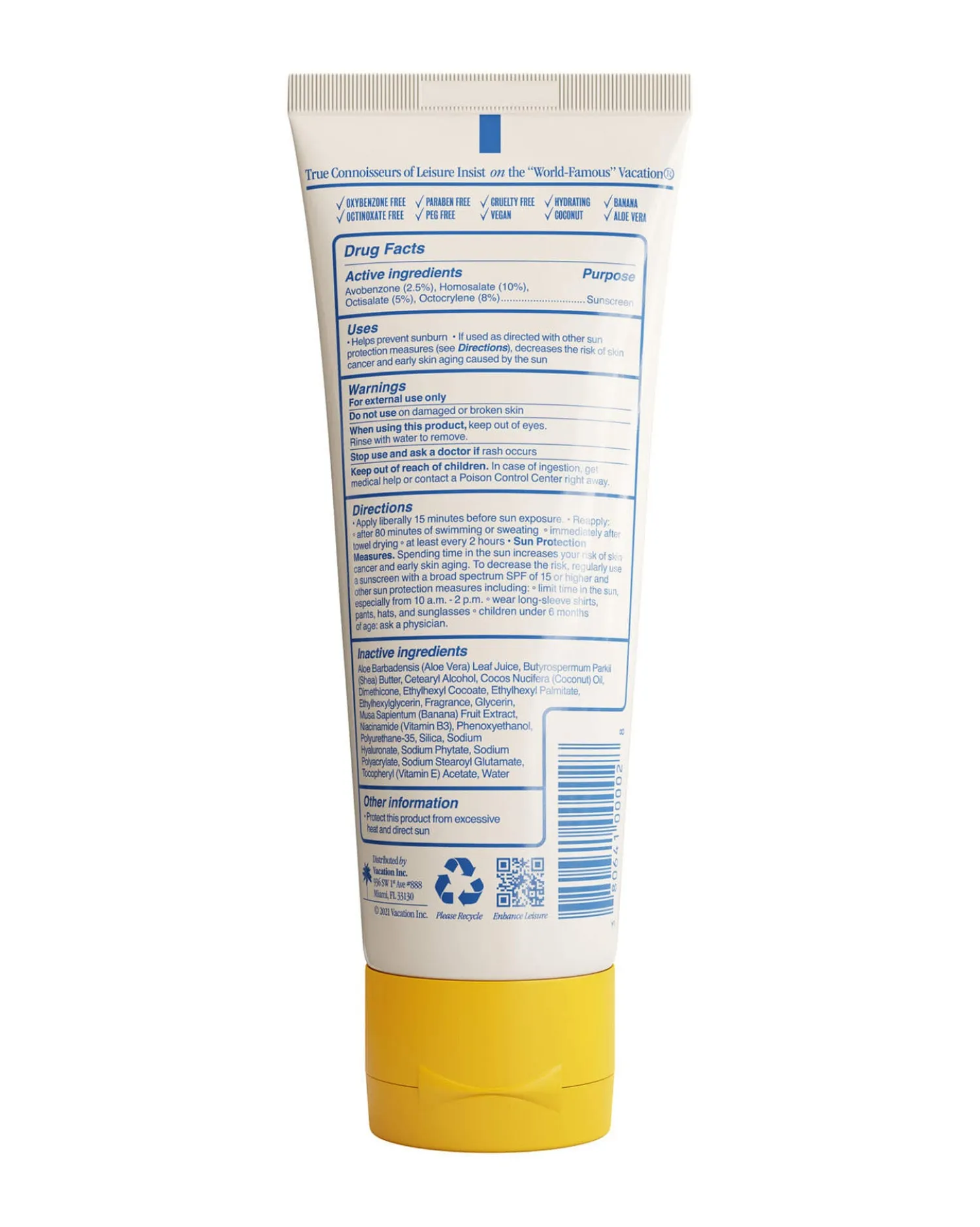 Hot Vacation Classic Sunscreen Lotion SPF 30 Body|Suncare