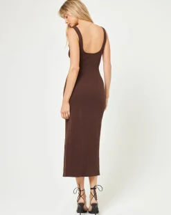 Clearance Vivienne Dress - Espresso Dresses|Basics