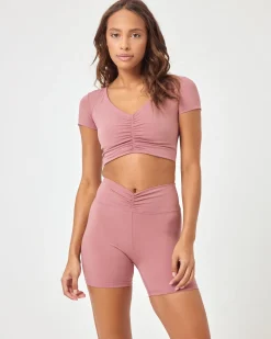 Clearance Warren Crop - Rose Tops & Bras