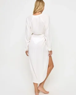 Hot Yoli Shirtdress - Cream Cover-ups
