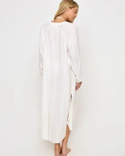 Hot Yoli Shirtdress - Cream Cover-ups